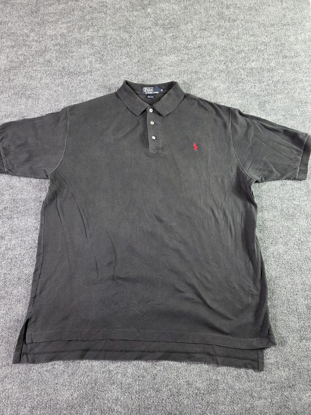 Polo Ralph Lauren Shirt XL Mens X-Large Cotton Blend Black T-shirt Made USA
